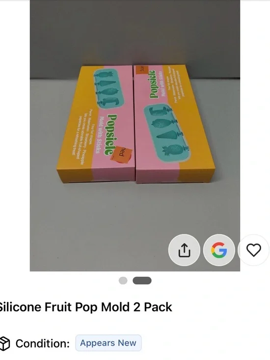 Teal Silicone Popsicle Mold with Sticks - 4-Shapes Reusable Ice Pop Tray - Picture 2 of 2